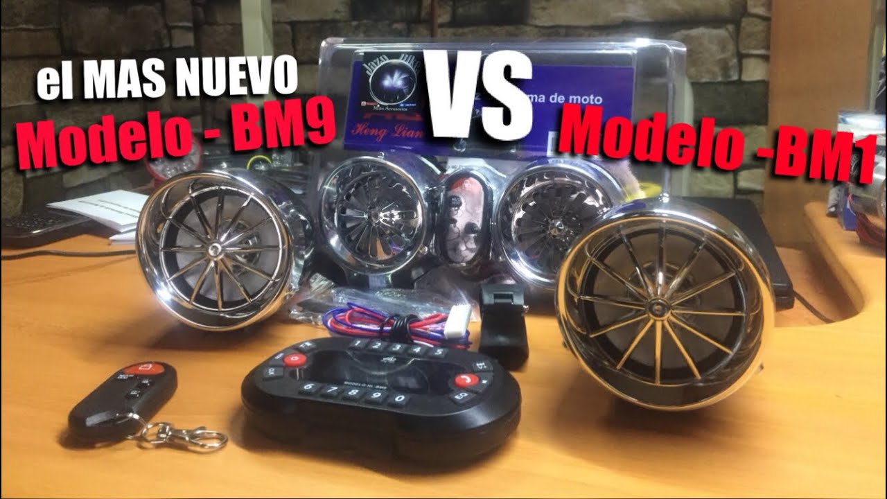 Adepto pozo firma SISTEMA de AUDIO y ALARMA para MOTOS Económico / BLUETOOTH / MODELO de  Bocinas anterior y NUEVO - YouTube