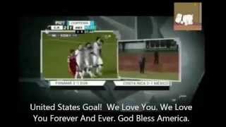 Mexico Commentator Screams We Love You Forever And Ever. God Bless America With Subles