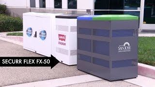 Decorative steel trash can, custom stadium waste receptacle, recycling bin,  plastic indoor top 1