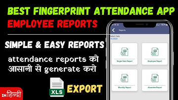 Attendance Reports in FullStack Fingerprint Attendance App | Simple/Easy Fingerprint Attendance App