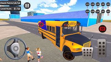 Flying Bus Driving simulator 2019: Free Bus Games - Best Android Gameplay