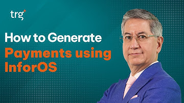 Generating Payments using InforOS Payment Run Function | TRG Academy