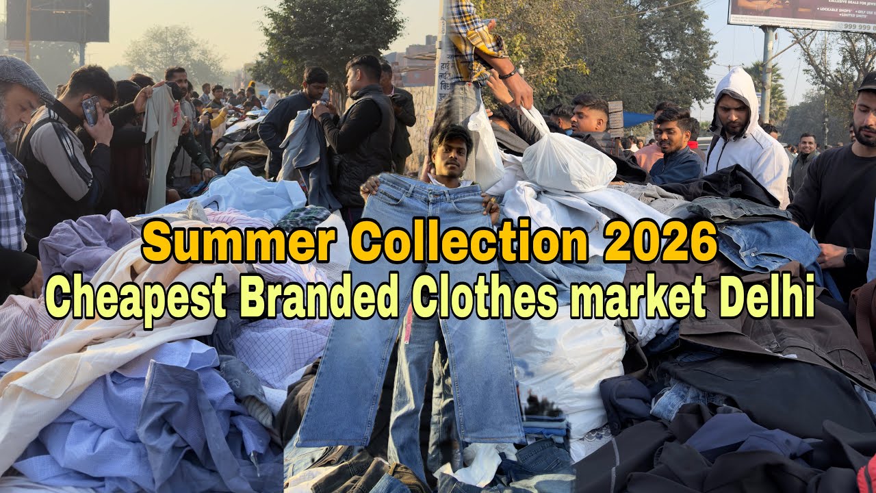 Sunday lal Qila market | Cheapest Branded Clothes market in Delhi | Patri Market Delhi 