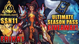 Erika & progressing trough Star Chart - Battle Pass giveaway! Torchlight Infinite: Season 11