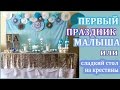 ПЕРВЫЙ ПРАЗДНИК Малыша / КЕНДИ БАР на КРЕСТИНЫ / Baptism Candy Bar