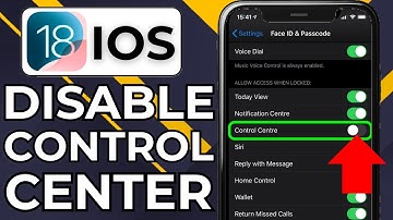 HOW TO DISABLE CONTROL CENTER ON LOCK SCREEN ON IPHONE IOS 18 (2025)