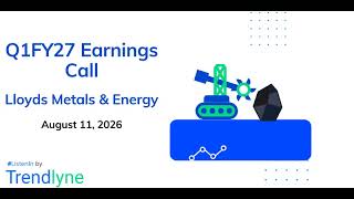 Lloyds Metals & Energy Earnings Call for Q1FY27