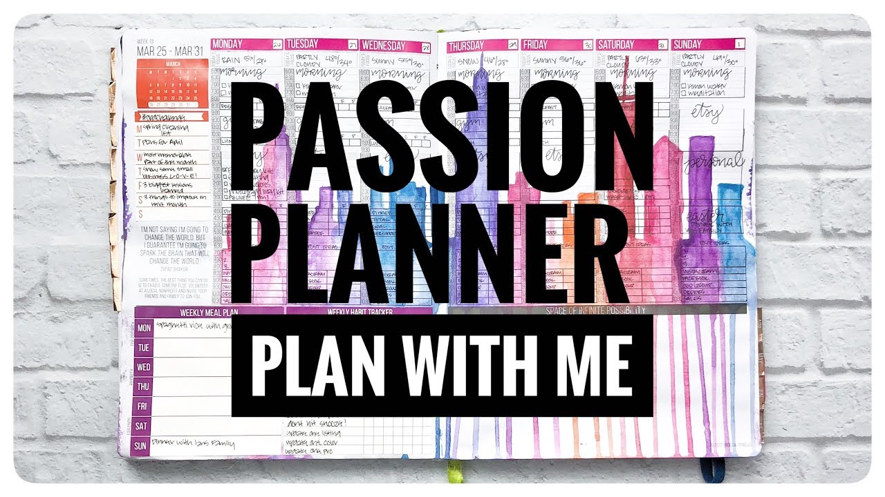 Passion Planner Plan with Me Vol. 11 YouTube
