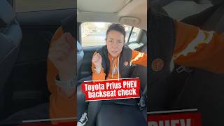 2026 Toyota Prius PHEV back seat check ￼