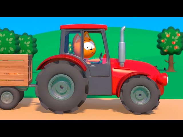 El Gatito Koté | Aprendemos los animales | El tractor rojo class=