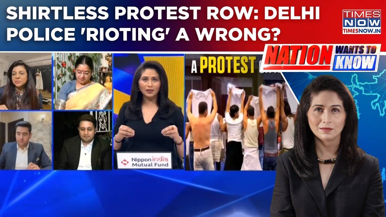 Row Over Shirtless Protest: Rahul's 'Babbar Sher' Arrested; Delhi Police 'Rioting' A Wrong? WATCH