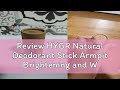 Review HYGR Natural Deodorant Stick Armpit Brightening and Whitening Underarm Sensitive Skin Putihk