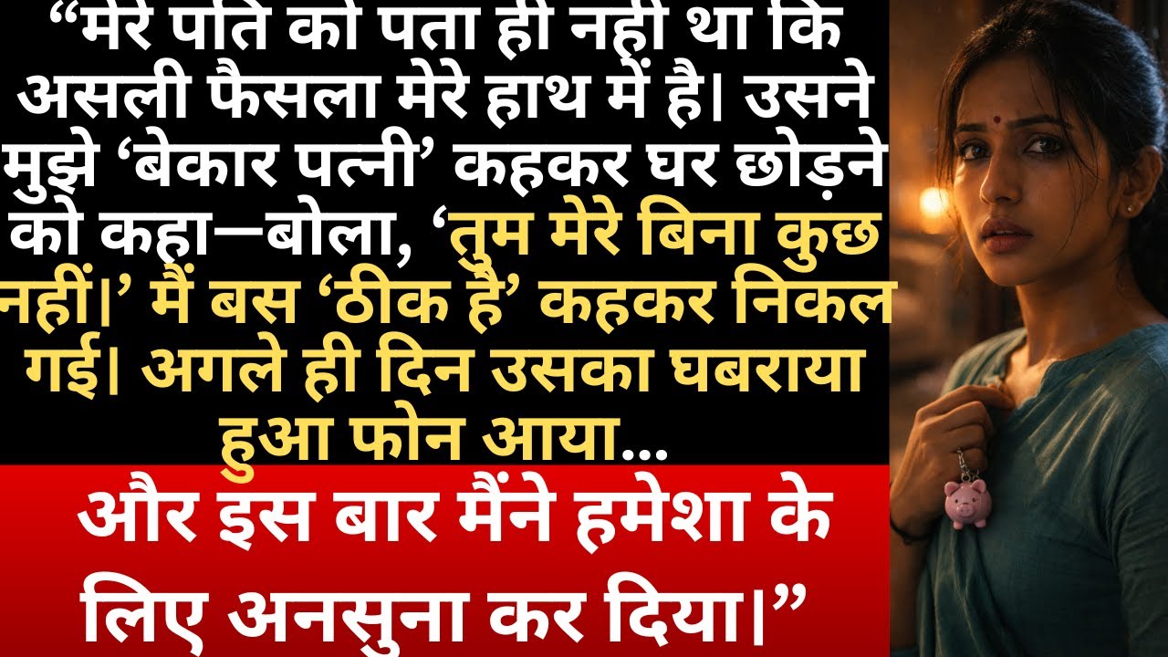 मेरा पति समझता रहा मैं “बेबस” हूँ… पर सच जानकर उसकी सांसें अटक गईं
