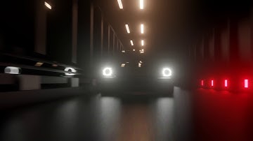 Highway Tunnel Car Render - Blender Eevee Ray-trace Test