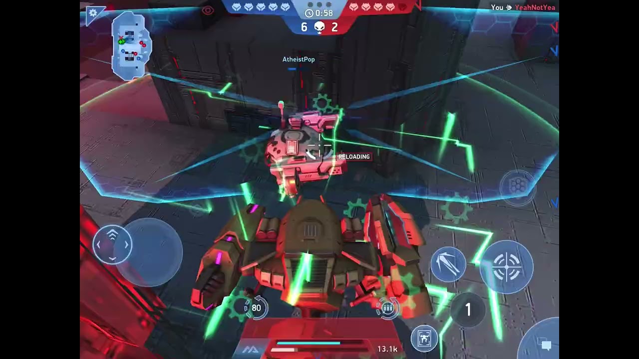 Mech fight I was mvp one time