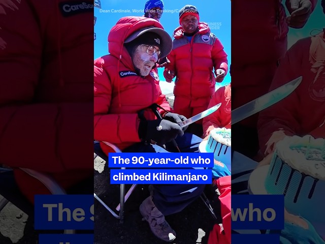 Mount #Kilimanjaro was no match for this 90-year-old. #longevity #wellness #health