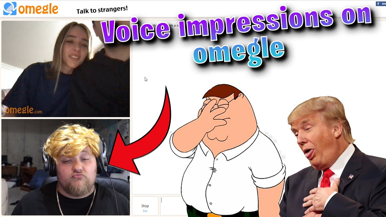 Donald Trump and Peter Griffin on Omegle (voice impressions)