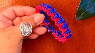 EASY MACRAME BRACELET #diy #craft #bracelet #live #tutorial