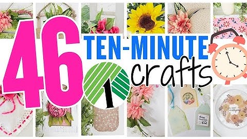 46 GENIUS 🤯 10-MINUTE Dollar Tree DIY Crafts
