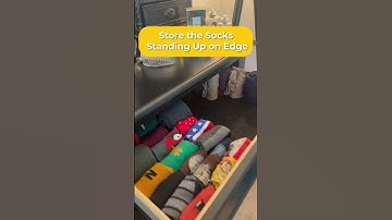 If Your Sock Drawer Is a MESS, Try This #shorts #organization #mariekondo