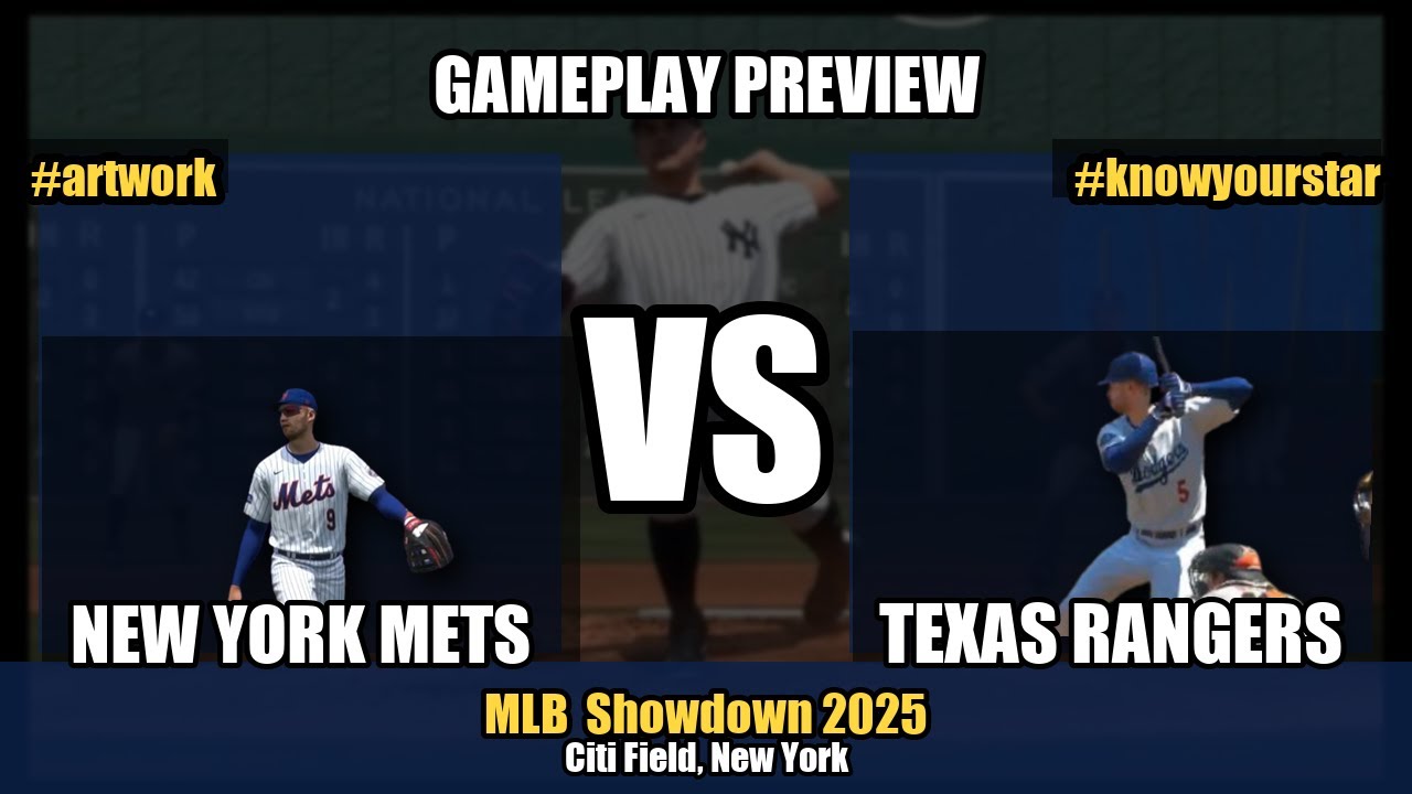 Mets vs Rangers | Gameplay Preview | MLB 2025 - YouTube