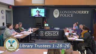 Library Trustees from 1-28-26