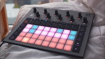 making a lofi chill beat with the new circuit rhythm in the parking lot at 3am