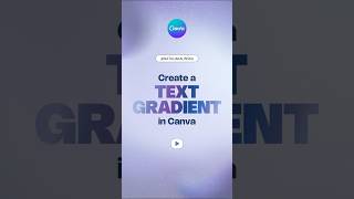 Easy Canva Gradient Text Effect!