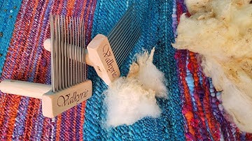 Wool Combs for spinning my Dorset Fleece (but I