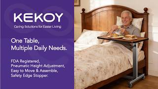 Celebrity User Guide | KEKOY Pneumatic Overbed Table Profile