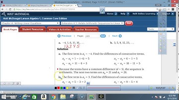 4 3 EXTENSION RELATE ARITHMETIC SEQUENCES TO LINEAR FUNCTIONS