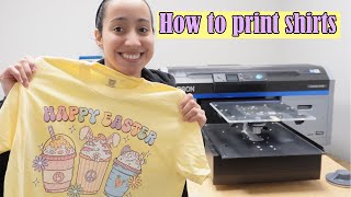 Printing Easter T-shirts with Epson F2100 DTG