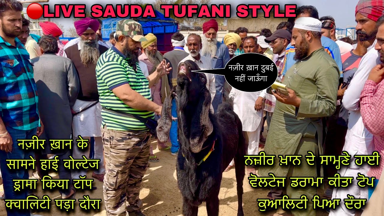 नज़ीर ख़ान के सामने हाई वोल्टेज ड्रामा किया टॉप क्वालिटी पड़ा दौरा #live_sauda tungwali @farming baba