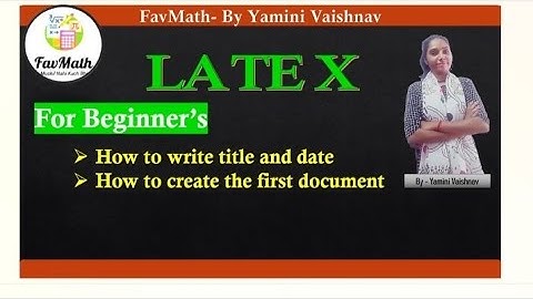 LATEX - How to create first document| how to create title command in winedt