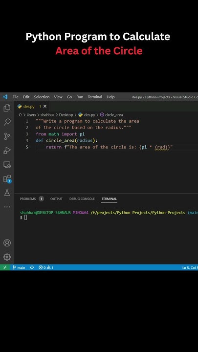 Python Program for Circle Area Calculation - Simplify Your Math with ...