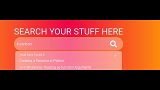 Beautiful Search Bar with linear gradient background