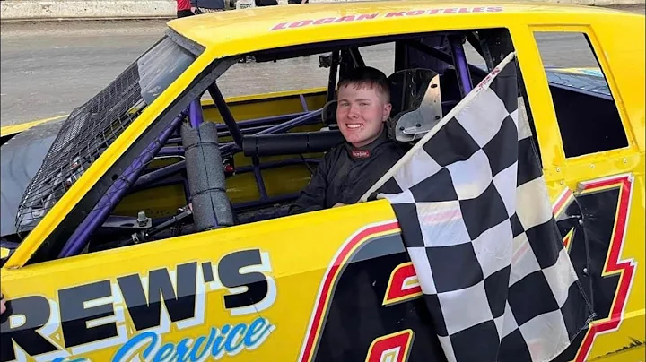 Logan Koteles wins his first Hobby Stock Feature I...