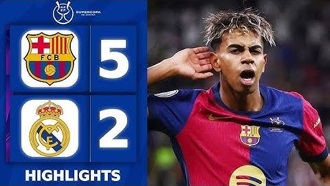 Real Madrid vs Barcelona 2-5 Highlights & All Goals🔥🤯 2025 || Final||
