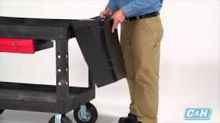 Rubbermaid Heavy-Duty Tray-Shelf Carts