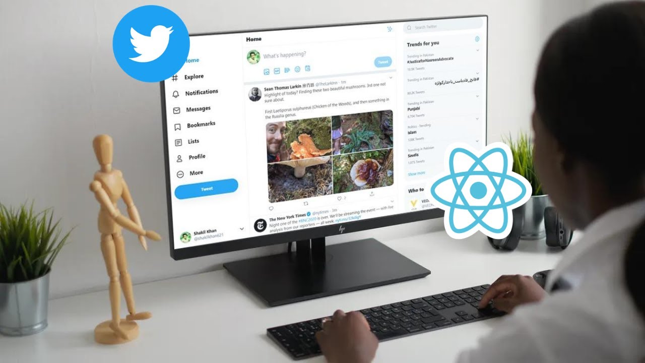 React JS Build Twitter Clone [Urdu/Hindi] - YouTube