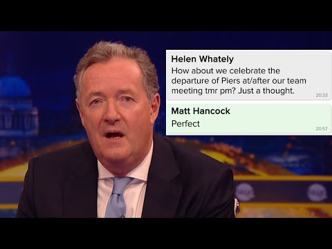 What Matt Hancock Said About Piers Morgan In LEAKED WhatsApp Messages