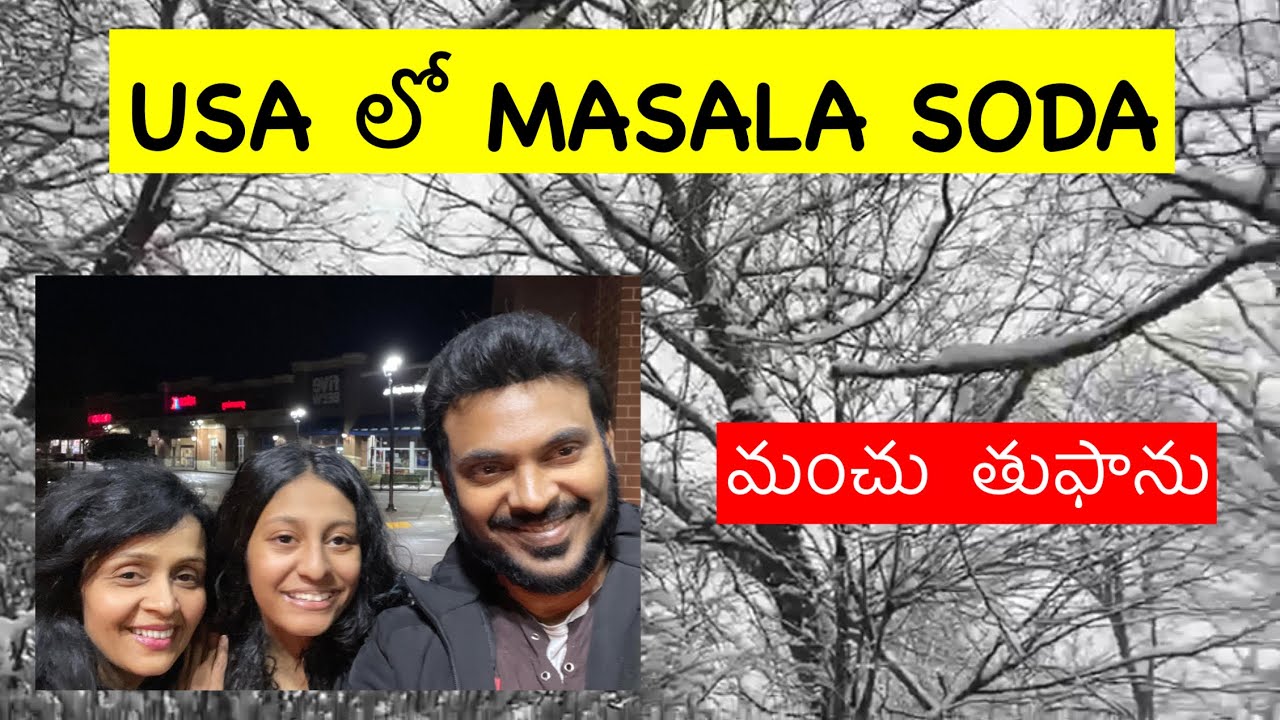 USA Telugu Food Vlog - Indian Chinese Mix | Snow Storm in USA  | Ravi Telugu Traveller