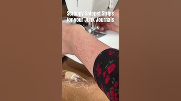 #100daysjji Scrappy Snippet Strips to embellish your Junk Journals #junkjournal