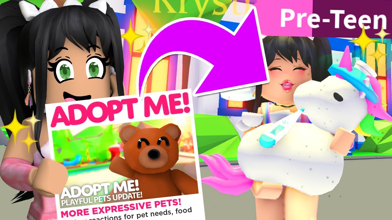 Adopt Me! on X: 😻 Playful Pets update! 🥺💕 🙀 More expressive