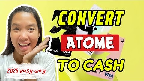 CONVERT ATOME CREDIT TO CASH| EASIEST WAY 2025! 😱