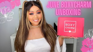 BOXYCHARM JUNE 2021 $25 BASE BOX UNBOXING & TRY-ON ||? BEAUTY BOX REVIEW