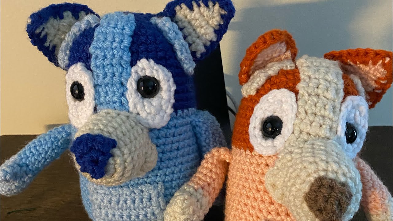 Pattern bluey and Bingo crochet amigurumi toy grupoats tec br Pattern bluey and Bingo crochet amigurumi toy grupoats tec br