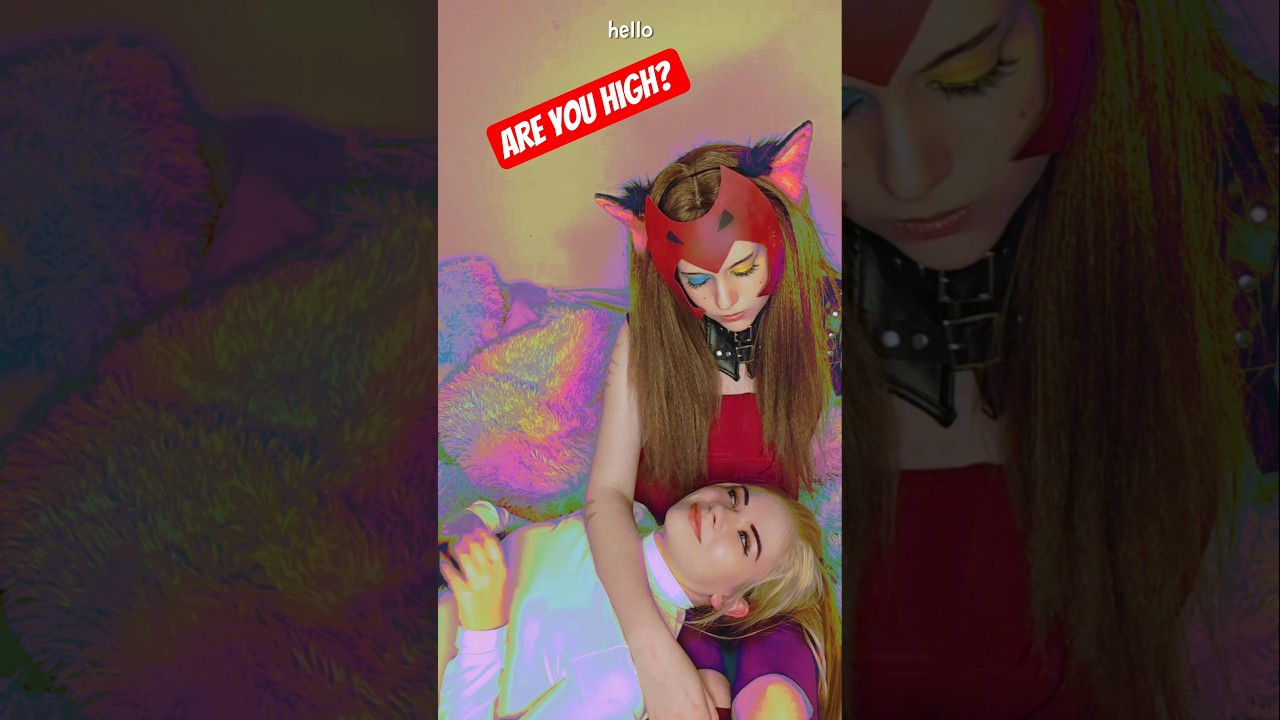 Are you high? | Catra & Adora @nikkihatsunecosplay #cosplay #shorts #shera #catradora