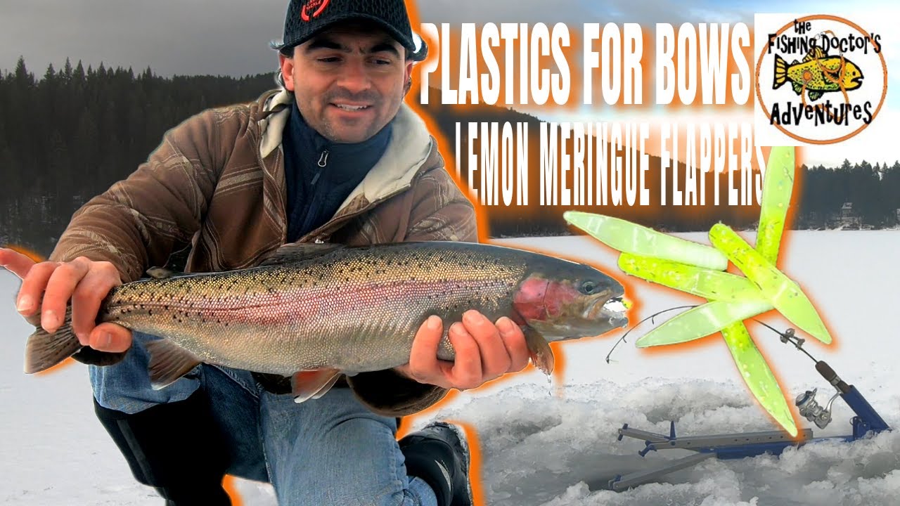 How to Catch Rainbow Trout Ice Fishing Jigging Plastics The