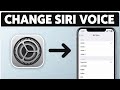 How to Change Siri Voice on iPhone